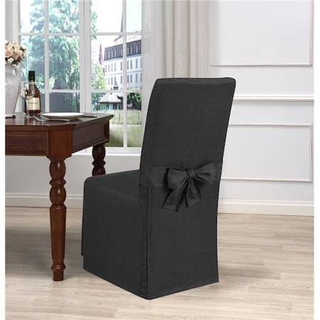 Madison Industries Madison GAR-DRC-CHL Kathy Ireland Garden Retreat Dining Room Chair Slipcover Charcoal GAR-DRC-CHL